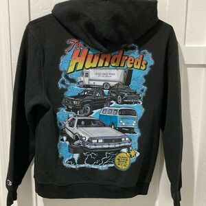 The Hundreds Black Hoodie Classic car show Medium